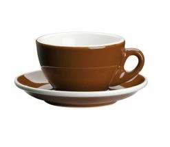 CILIO Cappuccinotasse Roma Mit Untertasse In Marone