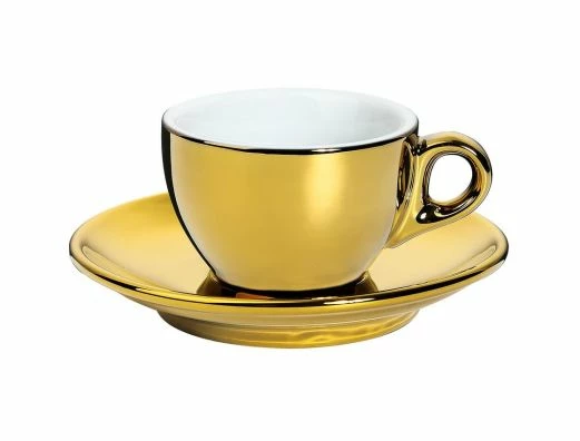 CILIO Espressotasse Roma Mit Untertasse In Gold 3 CILIO Espressotasse Roma Mit Untertasse In Gold