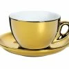 CILIO Cappuccinotasse Roma Mit Untertasse In Gold 1 CILIO Cappuccinotasse Roma Mit Untertasse In Gold -Glase rtassen Verkaufsladen 1697215311 1
